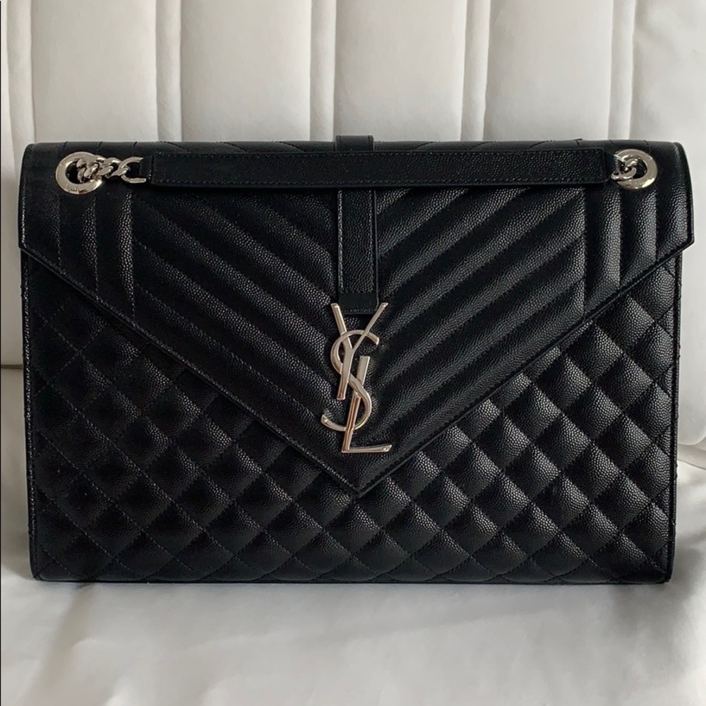 YSL ENVELOPE LARGE BAG + CARD CASE